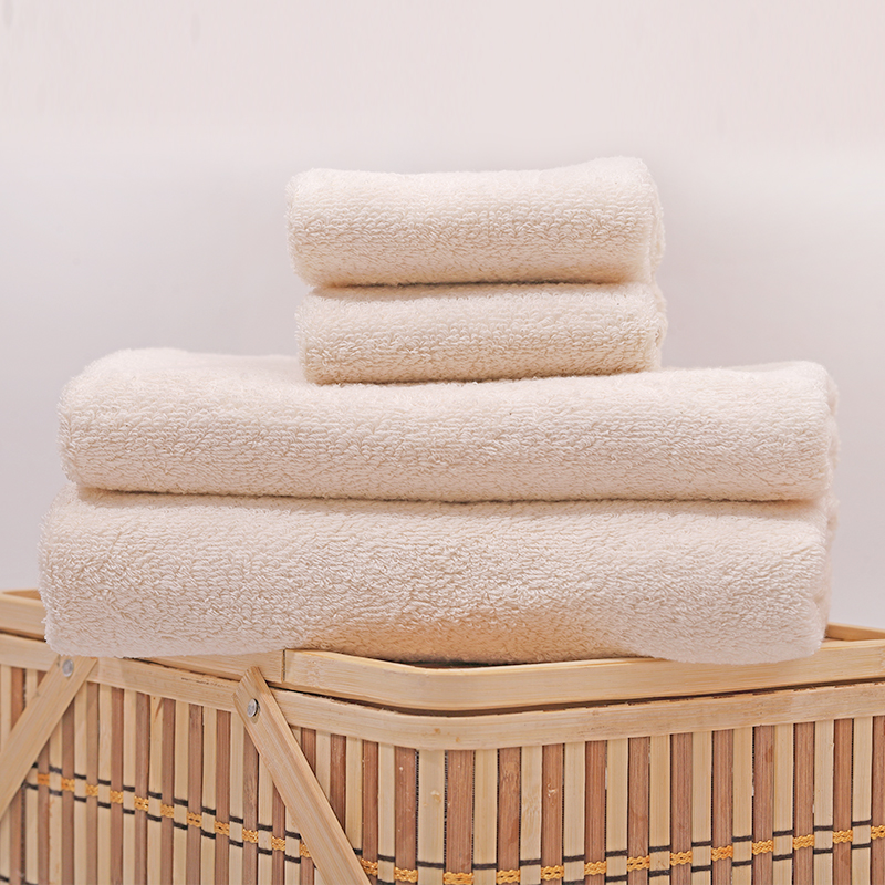 无印染纯棉裸色 柔软蓬松 面巾浴巾 组合套装