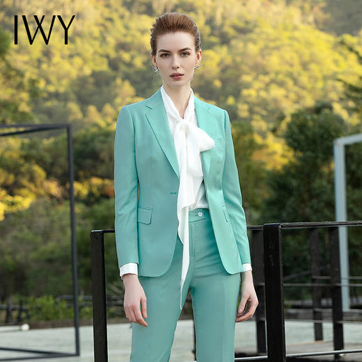 IWY/薄荷绿色职业西装201005CP1+201050B1 商品图5