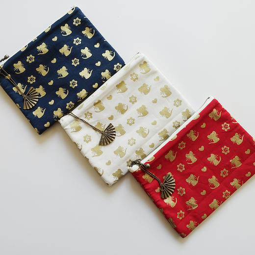 HUJI祤集Komon收纳包风の花爱心小金鼠 商品图1