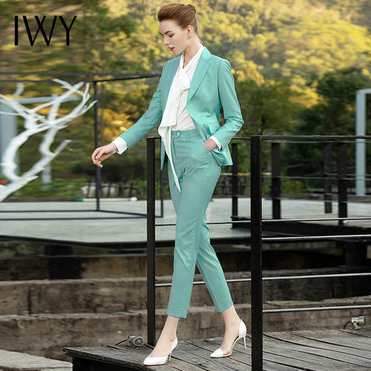 IWY/薄荷绿色职业西装201005CP1+201050B1 商品图1