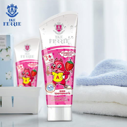 艾克弗瑞西班牙进口儿童牙膏水果味3-6岁6-12岁防蛀护牙 商品图2