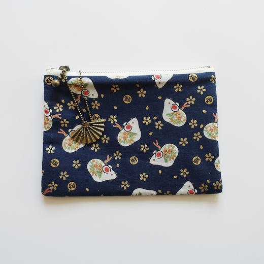 HUJI祤集Komon收纳包风の花落樱小陶鼠 商品图4