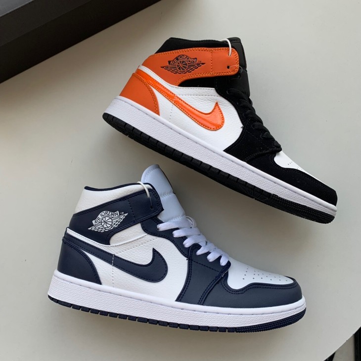pairjordan1aj1飞翼logo休闲运动舒适高帮篮球鞋情侣款