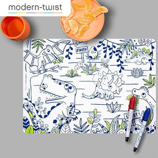 美国modern-twist迷你硅胶可涂鸦硅胶桌垫 商品图0