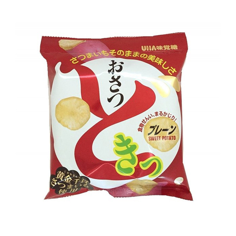 UHA/悠哈 番薯薯片 盐黄油味 65G 原味 65G 天然滋味自然香纯晶莹细碎盐粒酒在金黄轻薄的薯片上入口自然香纯带来微微成的好味道 JPY带授权招加盟代理