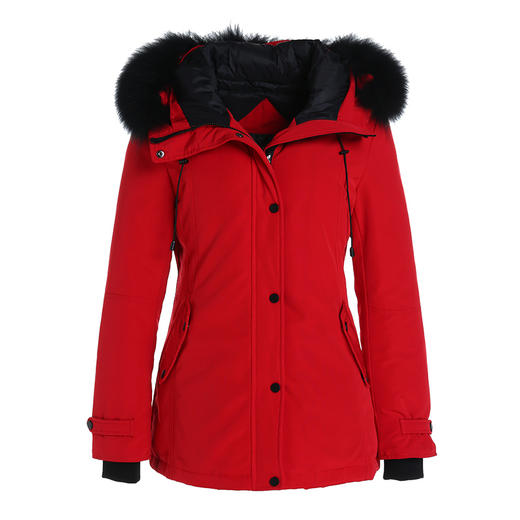 乔万尼时尚短款羽绒服小个子红色外套冬季EN4T785 商品图4