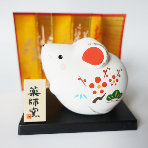HUJI祤集摆件风の花梅花鼠 商品图1