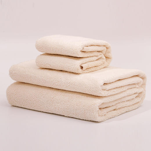 无印染纯棉裸色 柔软蓬松 面巾浴巾 组合套装 商品图7