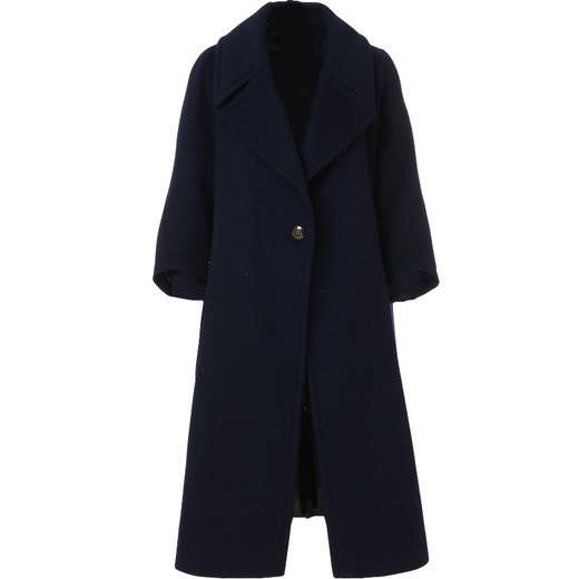 【100%绵羊毛】乔万尼冬季流行羊毛大衣时尚直筒毛呢大衣女中长款外套EN4A793 商品图4