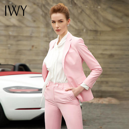 IWY/粉色职业西装日常通勤工作服201001CP1+201050B1 商品图1