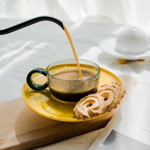 膳佳家居现代创意飞碟咖啡杯马卡龙色北欧轻奢水杯下午茶杯碟套装 商品图2