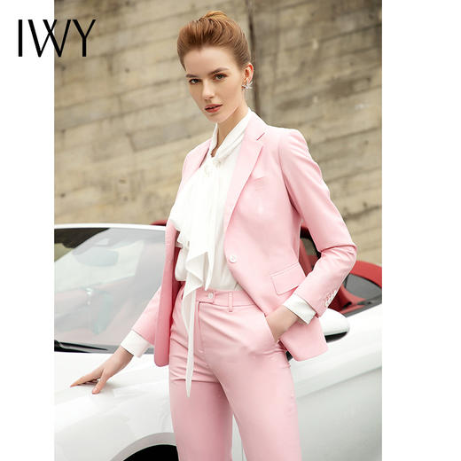 IWY/粉色职业西装日常通勤工作服201001CP1+201050B1 商品图6