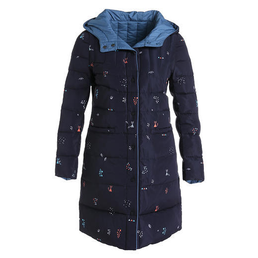 乔万尼羽绒服冬季两面穿保暖羽绒服中长款EN4T853 商品图4