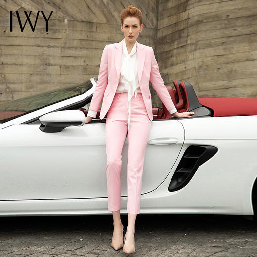 IWY/粉色职业西装日常通勤工作服201001CP1+201050B1 商品图0