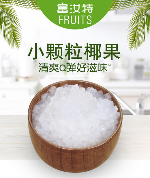 航帆食品 富汝特椰果酱 小颗粒 2.5kg/桶 小椰果  0.5*0.5规格 商品图1