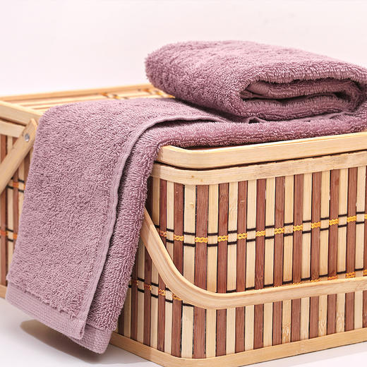 维也纳定制 | 纯棉紫色面巾  1条装 40*75cm 商品图3