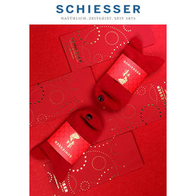 【年年有余鸿运袜】SCHIESSER/舒雅女士本命年鸿运红中筒袜子30/17240K