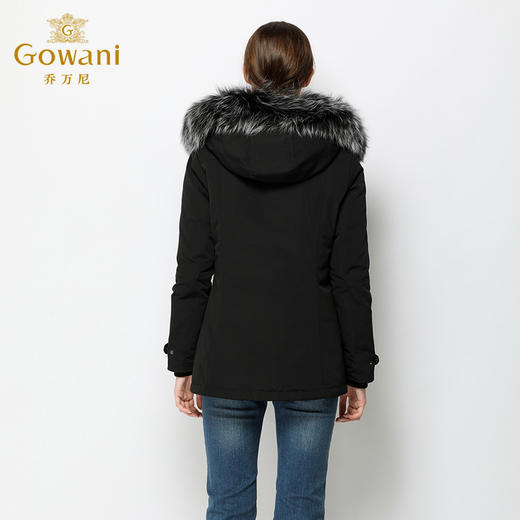 乔万尼流行短款羽绒服小个子黑色外套冬季EN4T785 商品图3