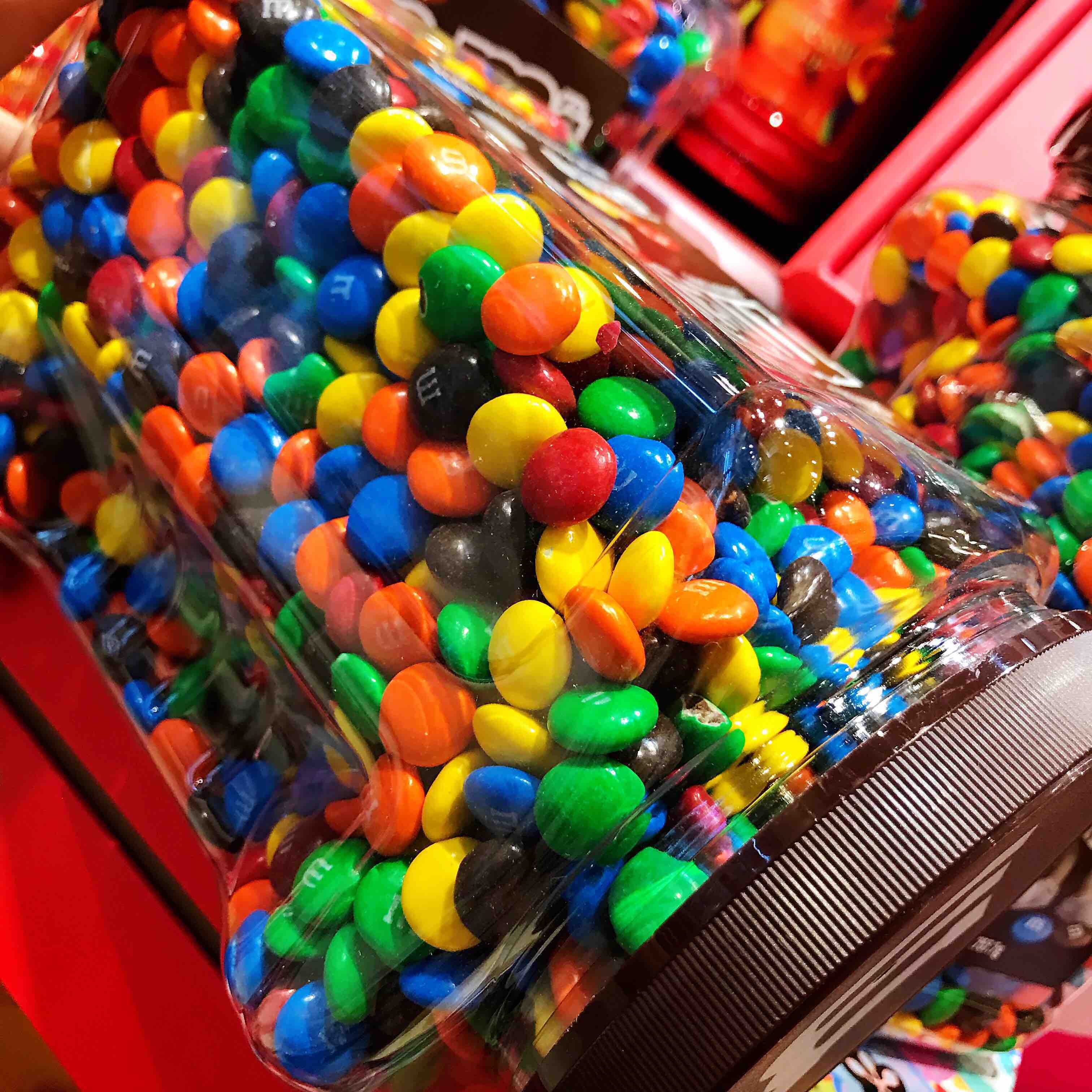 美国超大容量mms玛氏mm豆牛奶巧克力豆17577g彩虹豆罐装夹心脆芯豆