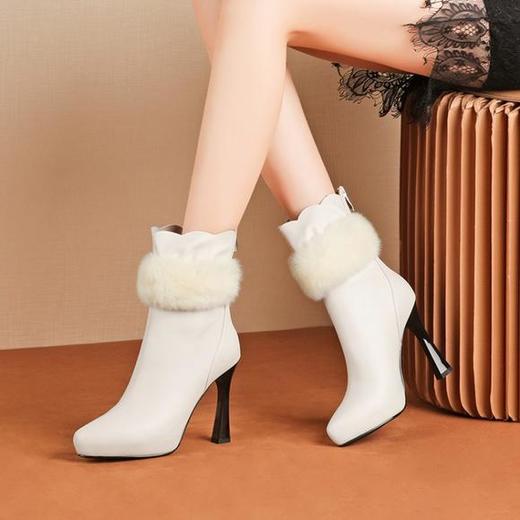 OLD-D955秋冬季细跟时尚百搭中筒靴 商品图0