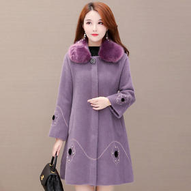 WH-ZXG-Z92008新款韩版时尚潮流修身百搭气质貂绒外套