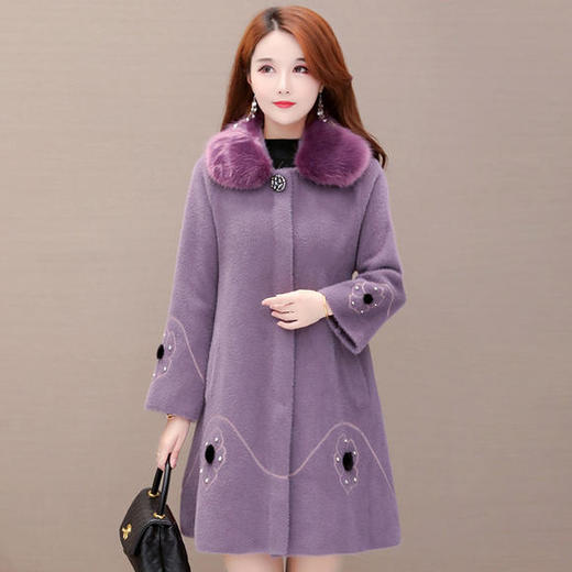 WH-ZXG-Z92008新款韩版时尚潮流修身百搭气质貂绒外套 商品图0