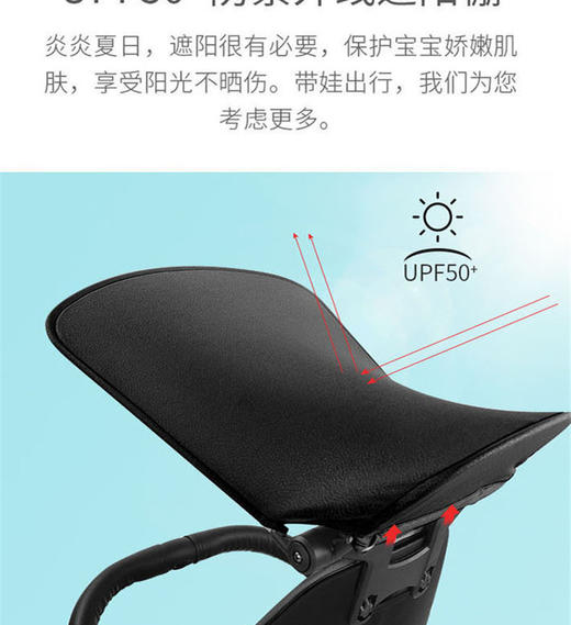 POUCH 溜娃神器双向座椅防晒紫外线高景观轻便 S113   JPY带授权招加盟代理 商品图4