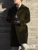 Hardy Minnis Eskdale 700克英式重磅灯芯绒棉深橄榄绿浴袍大衣 商品缩略图6