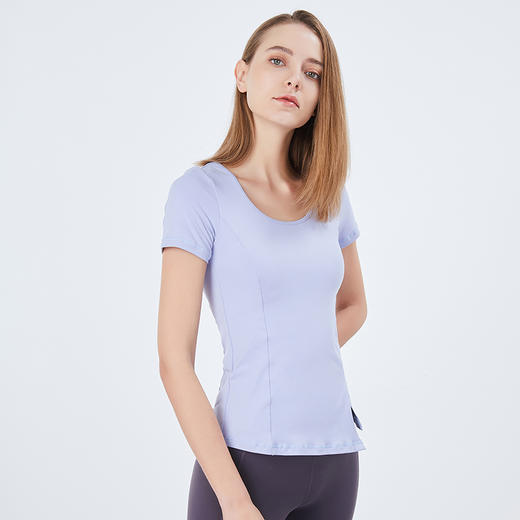 【断码捡漏】卡益短袖上衣K03383女士瑜伽服健身服 商品图4