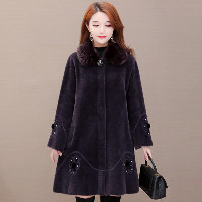 WH-ZXG-Z92008新款韩版时尚潮流修身百搭气质貂绒外套 商品图3