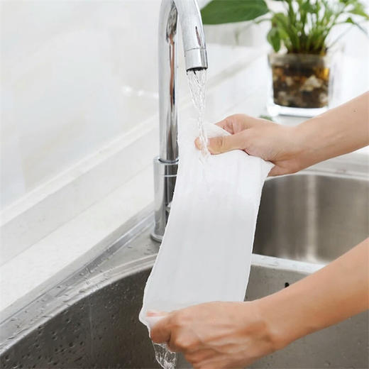厨房家用清洁抹布 懒人洗碗布厨房用品 干湿两用百洁布一次性洗碗巾 商品图2