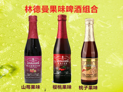 (3口味)林德曼 果味啤酒组合 比利时进口 250ml*3 商品图0