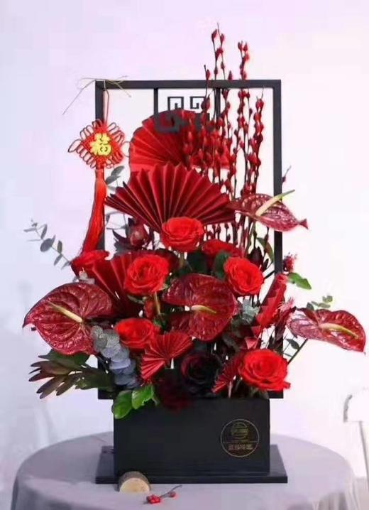 网红铁艺中式插花架 商品图0