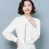 KQL-B19N9369新款时尚设计感小众长袖雪纺上衣 商品缩略图1