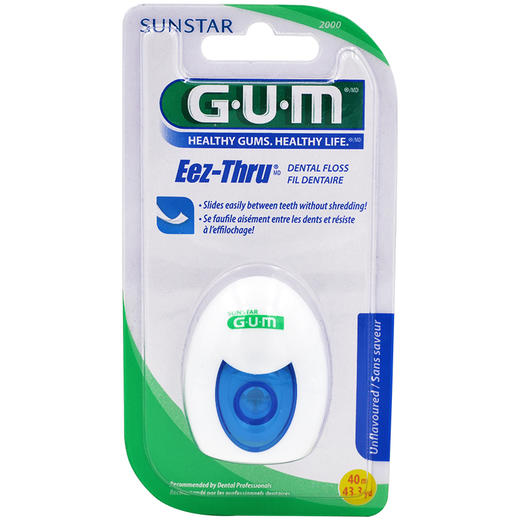 【品牌直发】进口GUM康齿家牙线含蜡/无蜡超滑牙线-膨胀牙线-齿科正畸牙线/桥体种植牙线 商品图1
