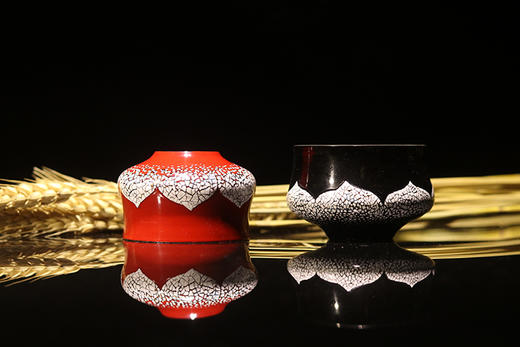 逐物漆器大漆银杯茶杯纯银主人杯蛋壳莲花独享特惠