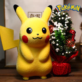精灵宝可梦 植绒 皮卡丘 可动手办模型公仔 毛绒玩偶