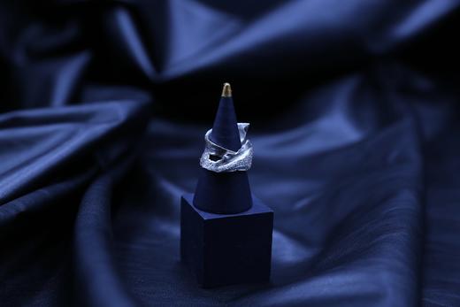 CHEZ BOQUE 冬日童话系列原创手工925银戒指《雾霭》 商品图1