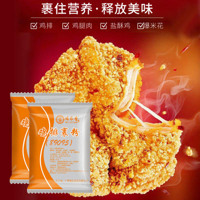 味乐香鸡排裹粉（粗粉）  1kg/包 （散） 可泡浆/脆皮浆/脆皮粉/脆皮挂浆粉 商品图0