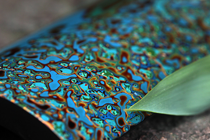 逐物漆器大漆茶则文房臂搁竹胎漆器犀皮漆工艺收藏佳品