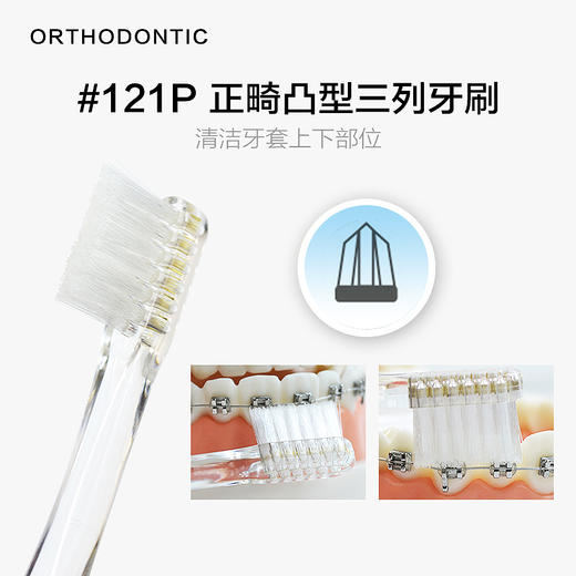 【品牌直发】日本进口拜德乐butler正畸专用牙刷 01M 121P OR系列尖头牙刷 商品图2