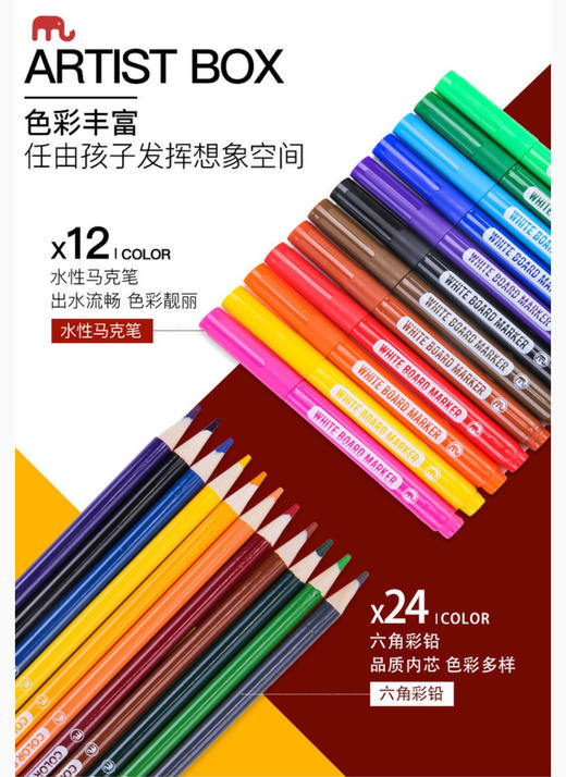 英国mobee正品鼠年新款儿童绘画艺术礼盒 商品图5