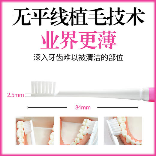 【品牌直发】德国进口拜德乐超薄超小头中毛 软毛牙刷#025M#025S 商品图1