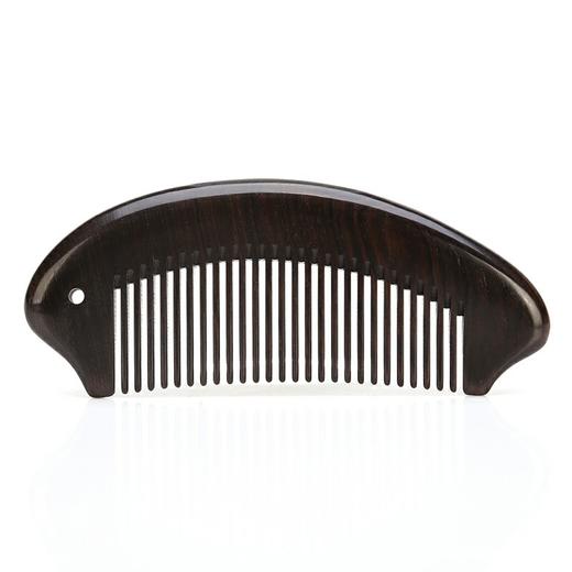 初心| 实木质感密齿无柄带孔梳梳子 商品图2