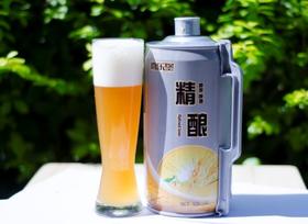 喜乐堡精酿原浆小麦白啤酒 2L*6桶/箱