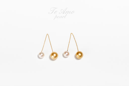 【流云】南洋金珠巴洛克耳饰/经典作品 商品图2