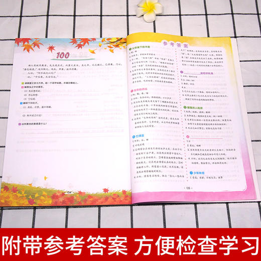 【开心图书】全彩版六年级小学语文英语阶梯阅读训练100篇全2册 商品图5