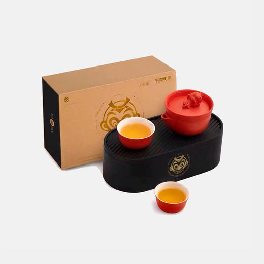 齐天大圣X小泡蛋 大闹天宫联名款 便携泡茶茶杯套装 商品图0
