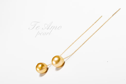 【流云】南洋金珠巴洛克耳饰/经典作品 商品图3