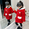 PDD-新款韩版公主儿童装宝宝冬季羽绒棉袄加厚中长款棉衣 商品缩略图0